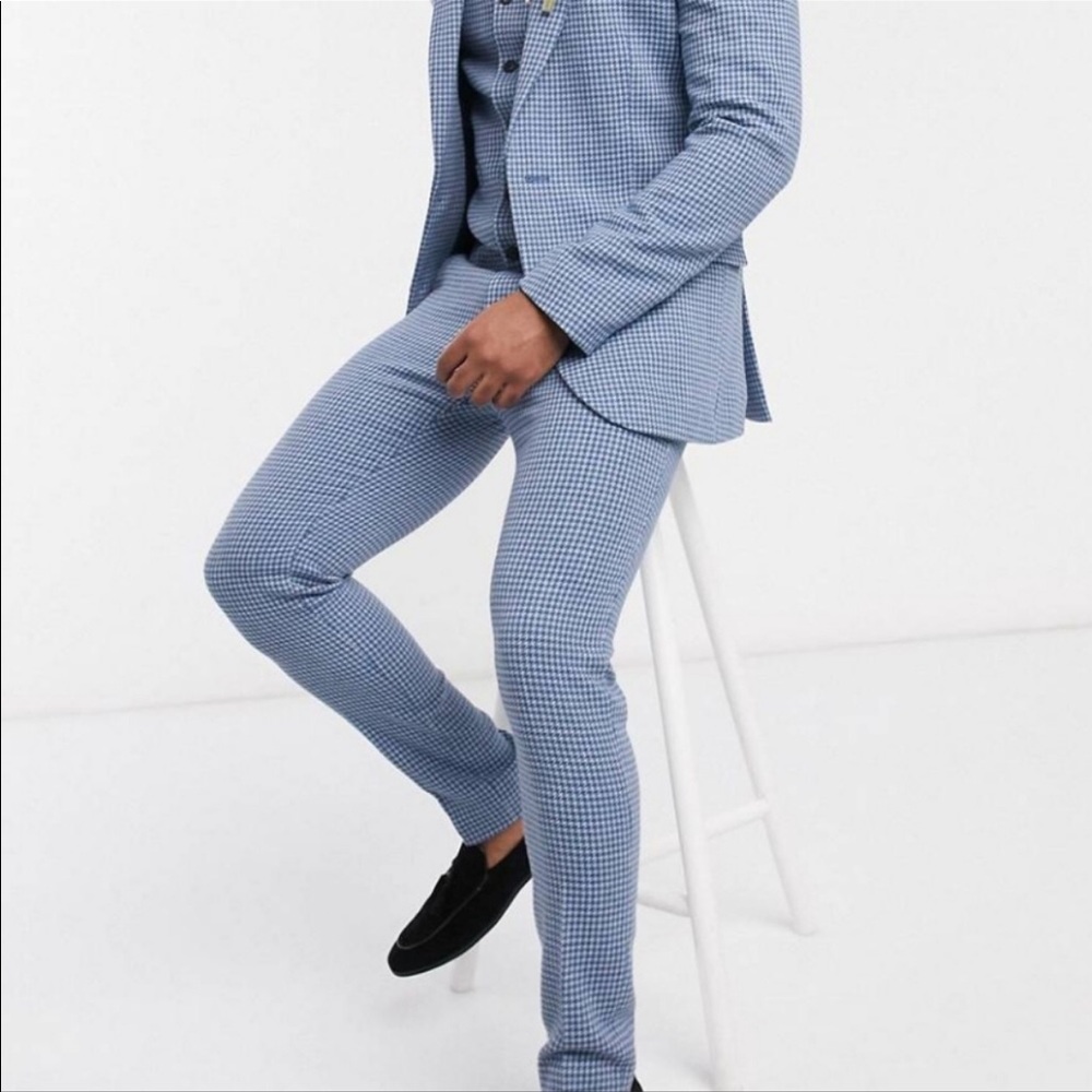 ASOS DESIGN Wedding Skinny Wool Mix Pants 28